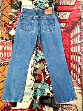 Levi’s VTG 90s medium blue wash 515 boot cut denim jeans 30 x 30”